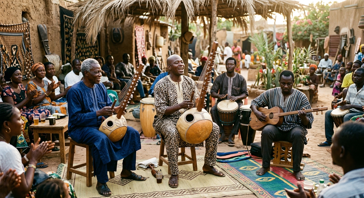 musiciens acousticiens au Sénégal