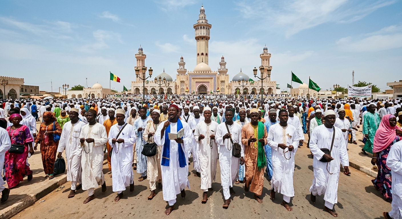 pèlerins au Magal de Touba